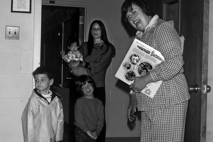 SRNS teacher and students circa 1970